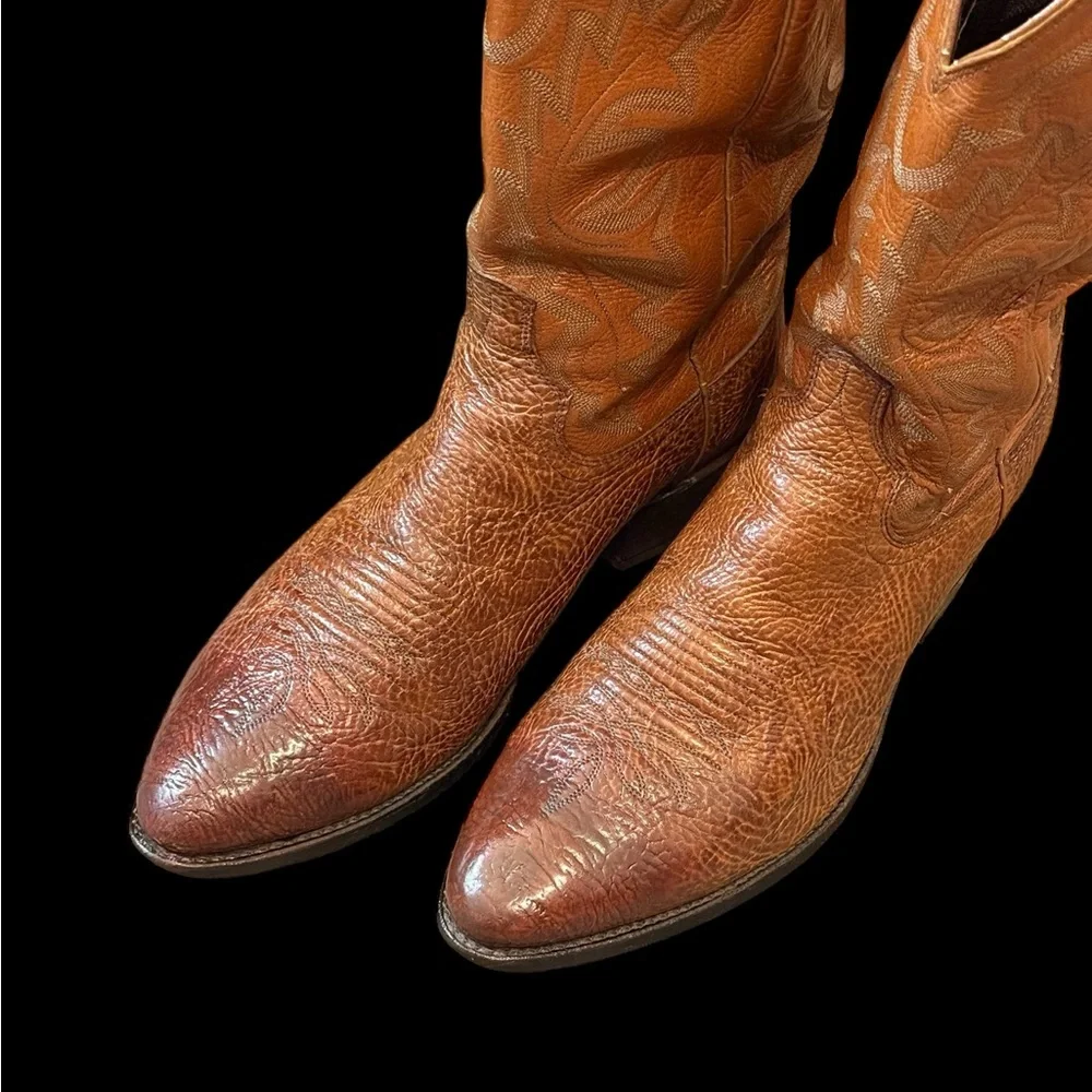 🔥 Dan Post Bullhide Cowboy Boots 11D USA Made – Christmas Special 🎁 - Picture 13 of 16